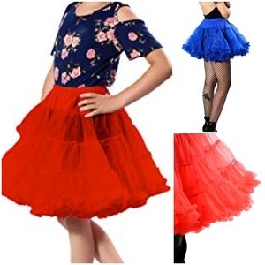 Malco Modes Girl's Betty Style Petticoat  In Red